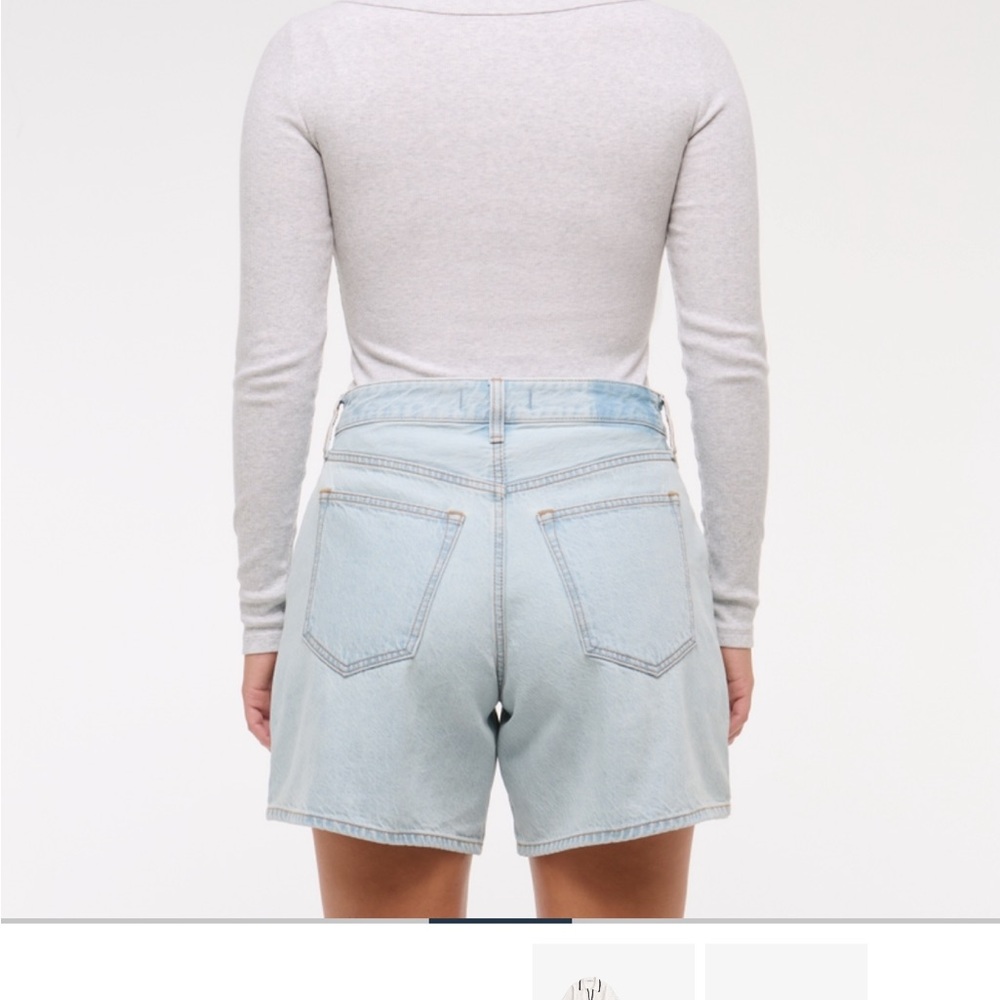 Abercrombie & Fitch Light Blue Jean Shorts - Picture 11 of 11